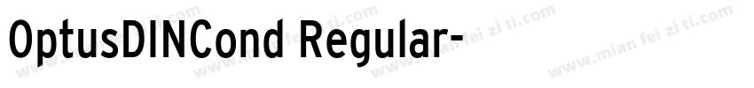 OptusDINCond Regular字体转换